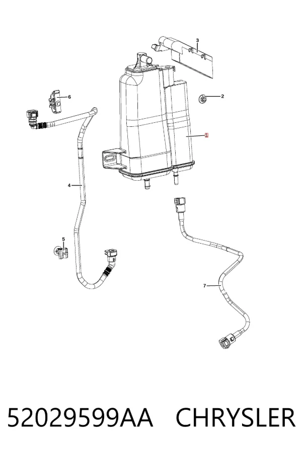 Адсорбер 52029599AA Chrysler