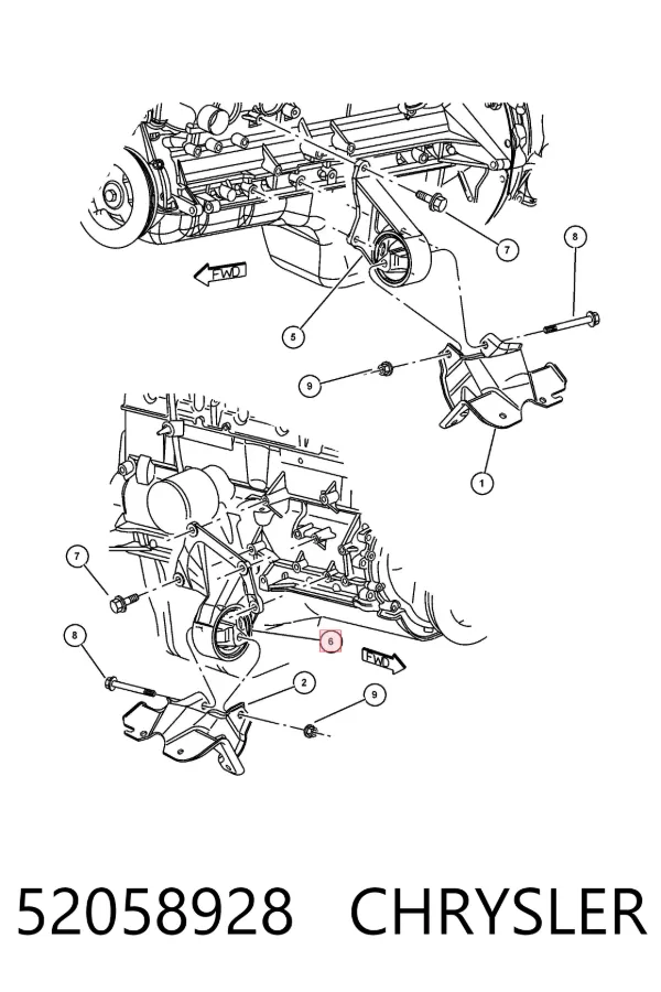 Правая подушка двигателя Jeep Grand Cherokee 