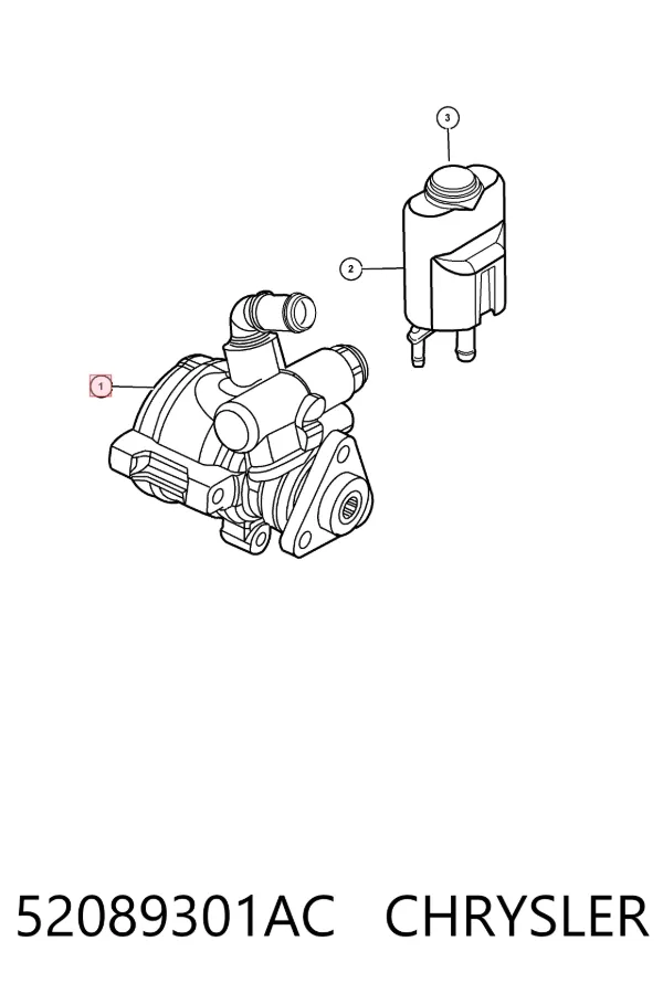Насос ГУР 52089301AC Chrysler