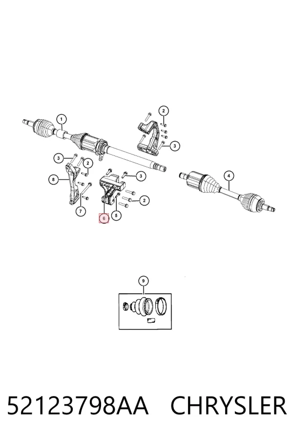 52123798AA Chrysler