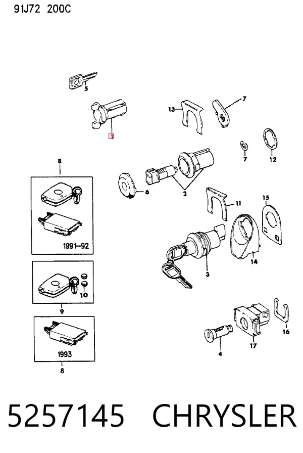 Контактная группа 5257145 Chrysler