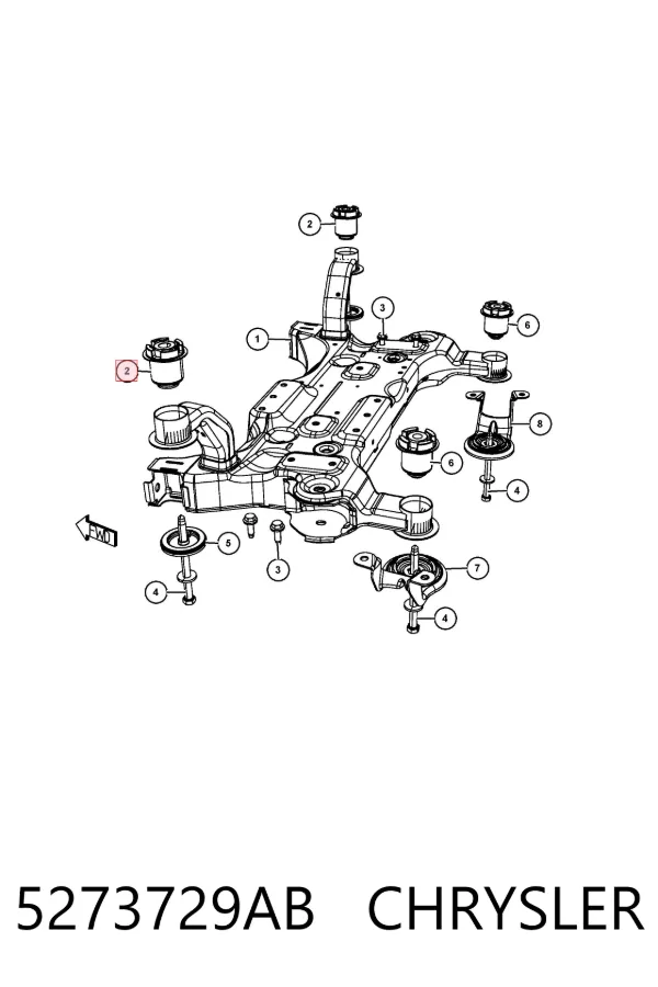 Сайлентблок 5273729AB Chrysler