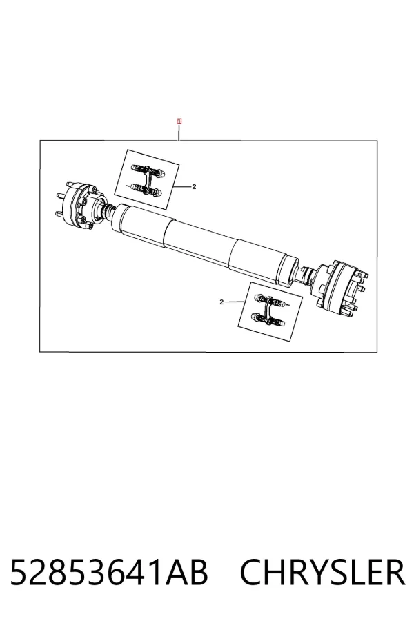 Кардан передний 52853641AB Chrysler