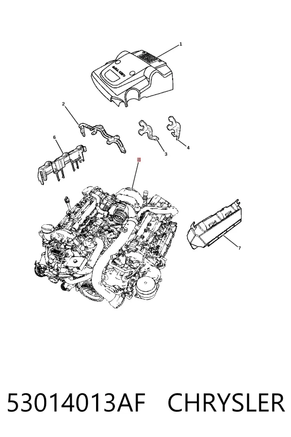 Двигатель 53014013AF Chrysler
