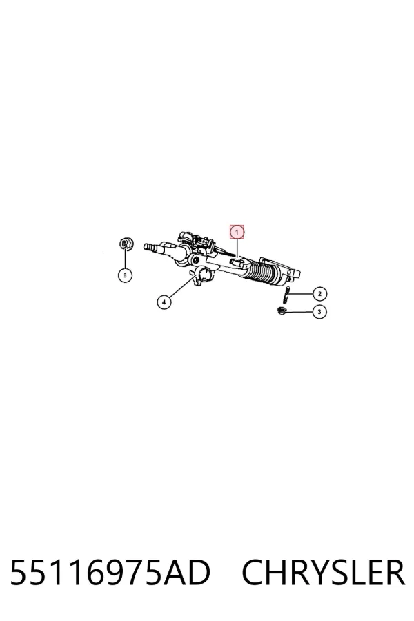 Рулевая колонка 55116975AD Chrysler