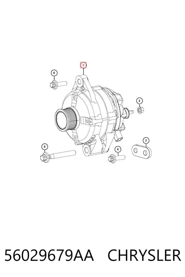 Генератор K56029679AA Fiat/Alfa/Lancia