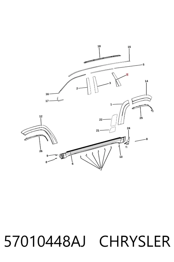  57010448AJ Chrysler