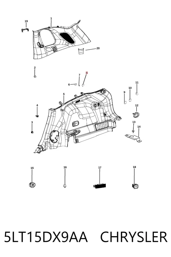  5LT15DX9AA Chrysler
