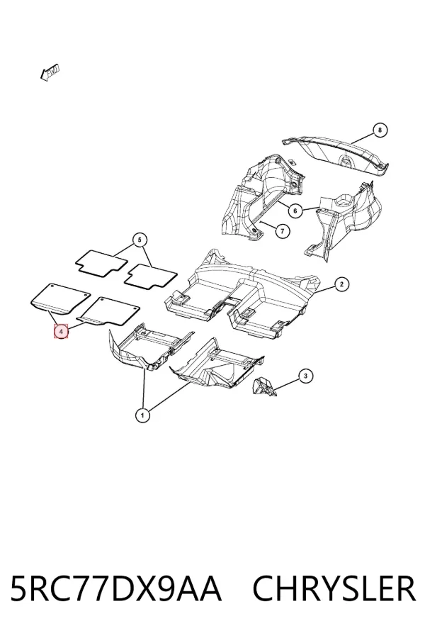  5RC77DX9AA Chrysler