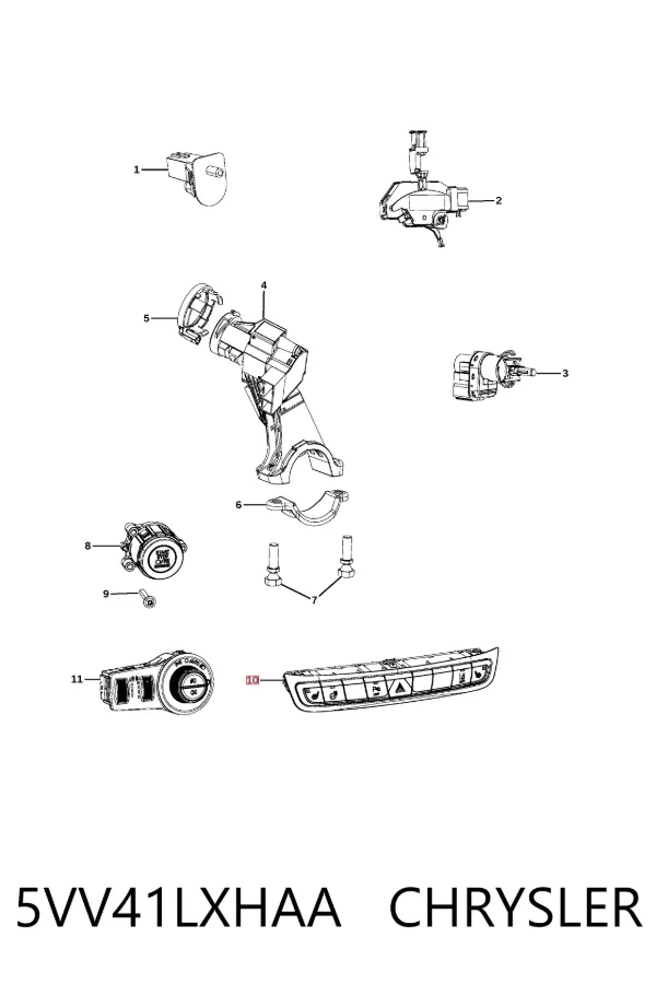 Кнопка аварийки Jeep RENEGADE BU
