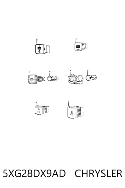 USB-разветвитель CHRYSLER 5XG28DX9AD