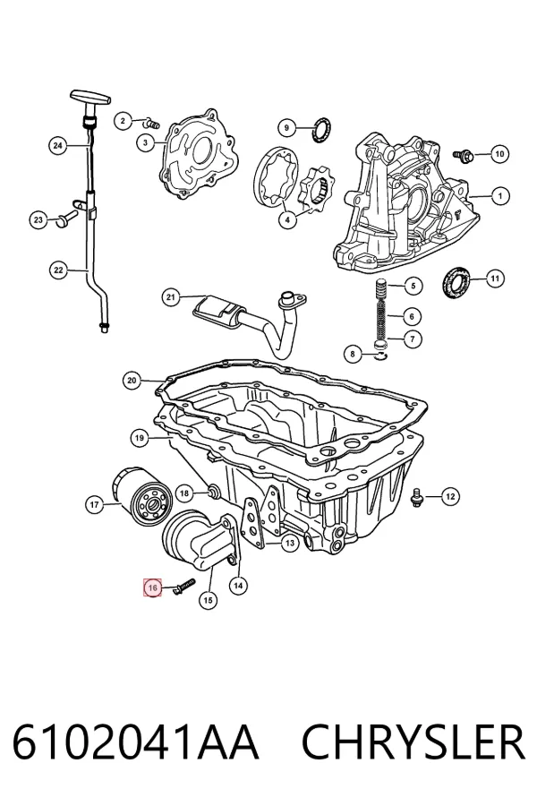  6102041AA Chrysler