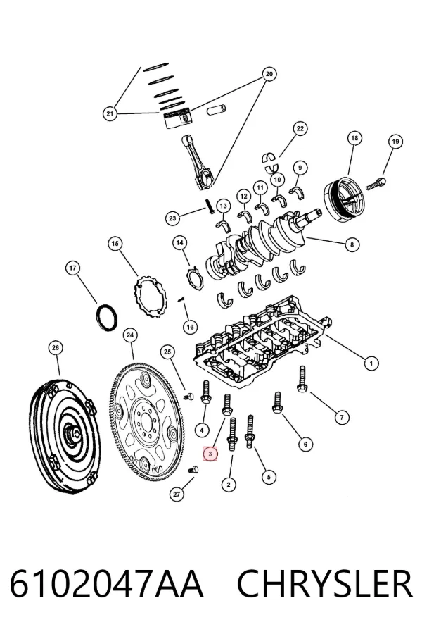  6102047AA Chrysler