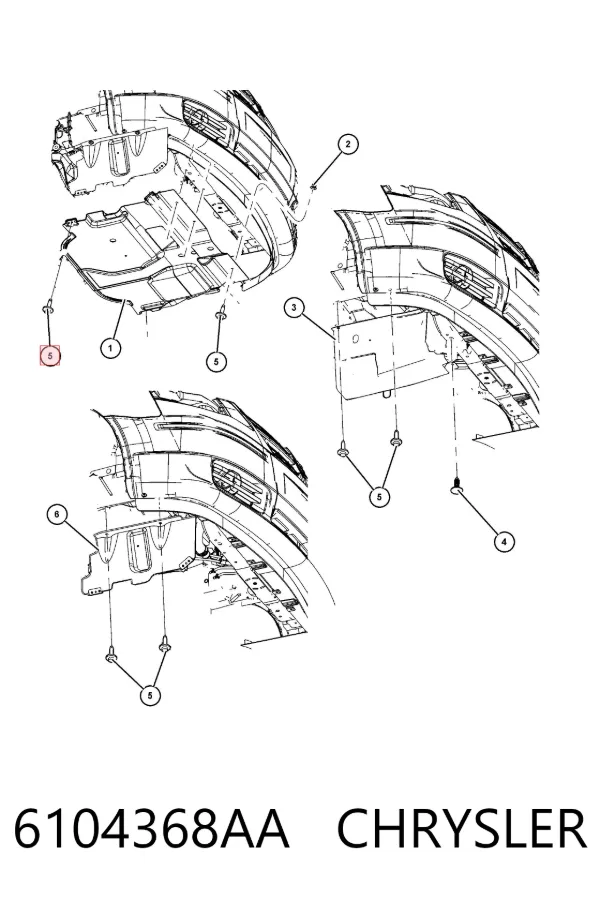  6104368AA Chrysler