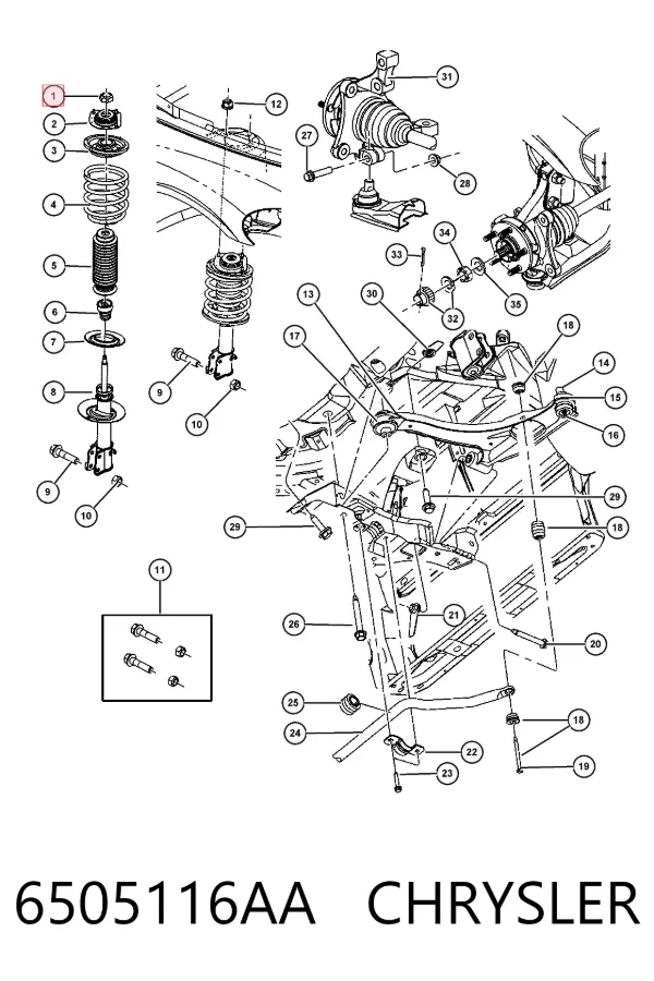  6505116AA Chrysler