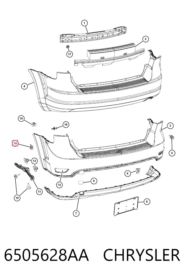  6505628AA Chrysler