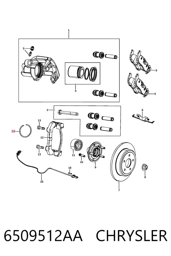  6509512AA Chrysler