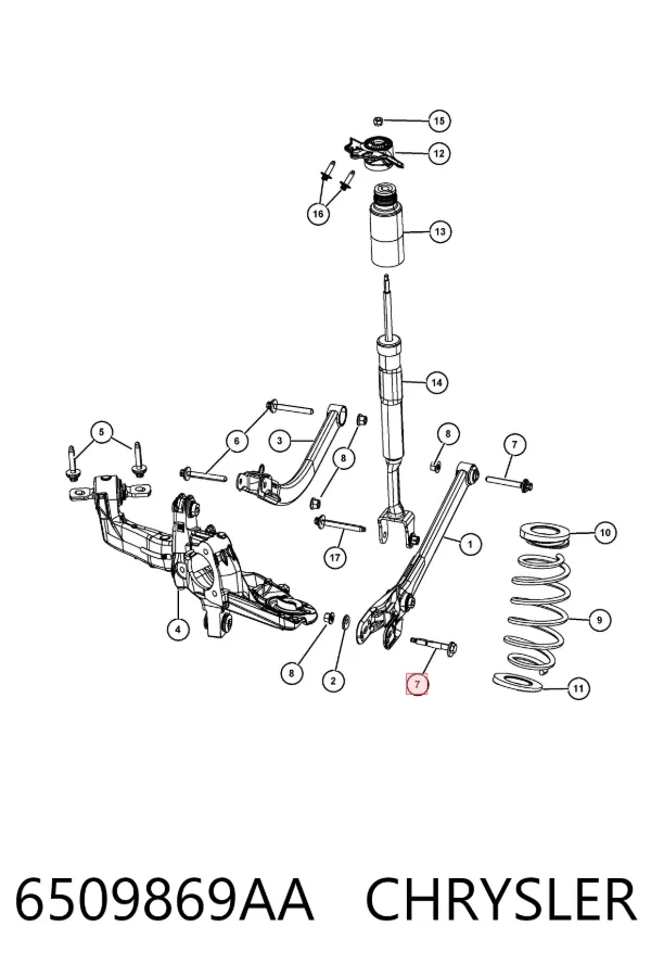  6509869AA Chrysler