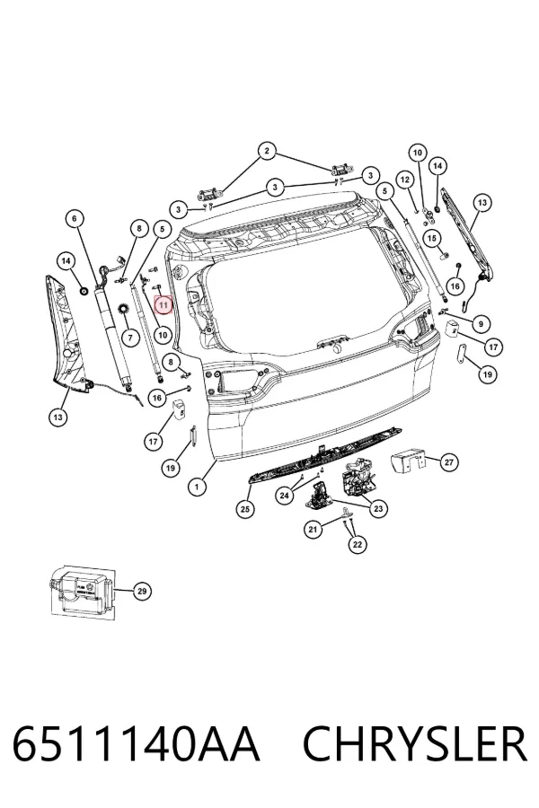  6511140AA Chrysler