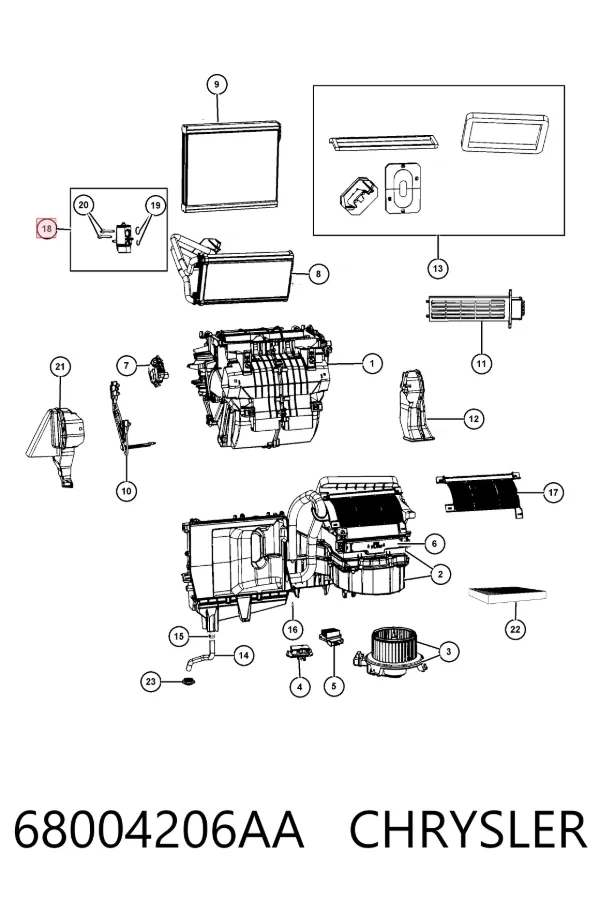 Клапан TRV кондиционера K68004206AB Fiat/Alfa/Lancia