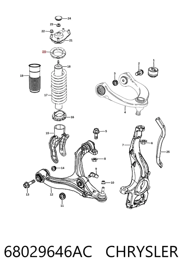  K68029646AB Fiat/Alfa/Lancia