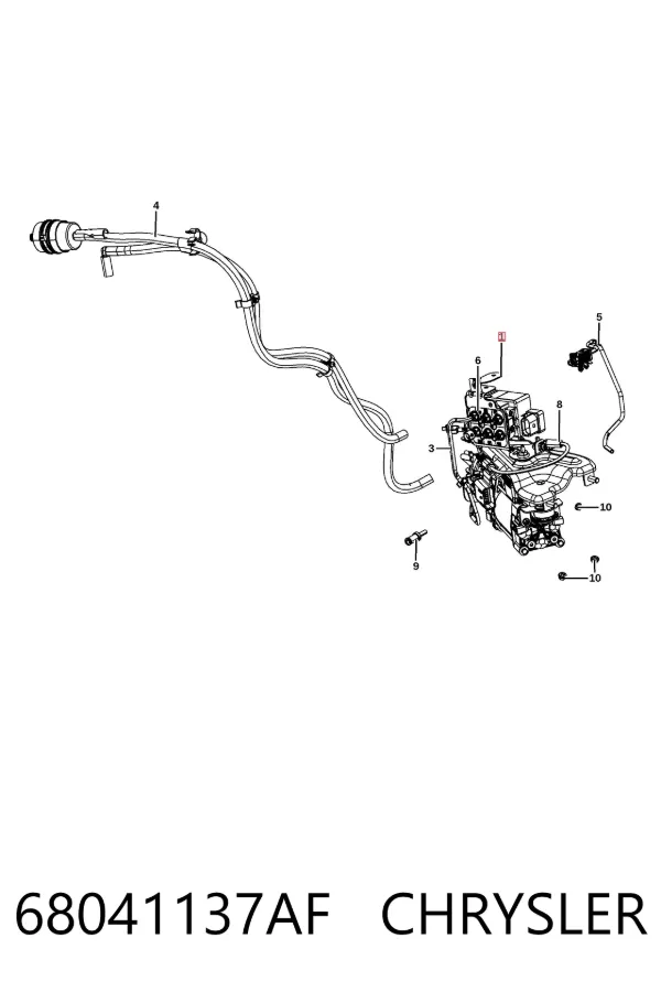 Компрессор пневмоподкачки (амортизаторов) 68041137AF Chrysler
