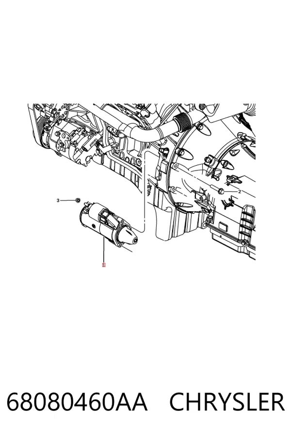 Стартер 68080460AA Chrysler