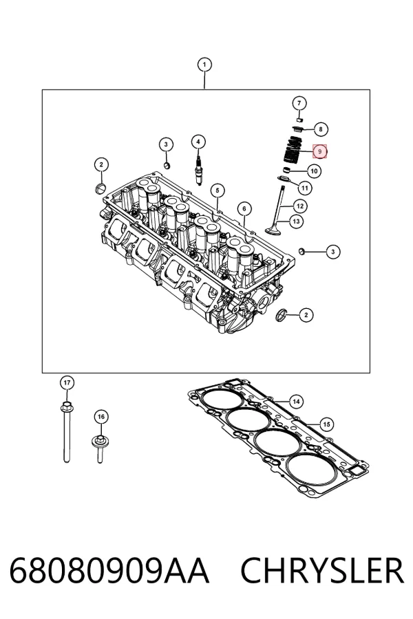  K68080909AB Fiat/Alfa/Lancia