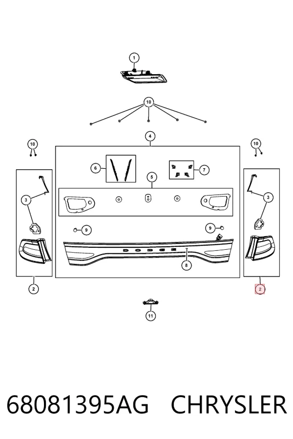  68081395AG Chrysler