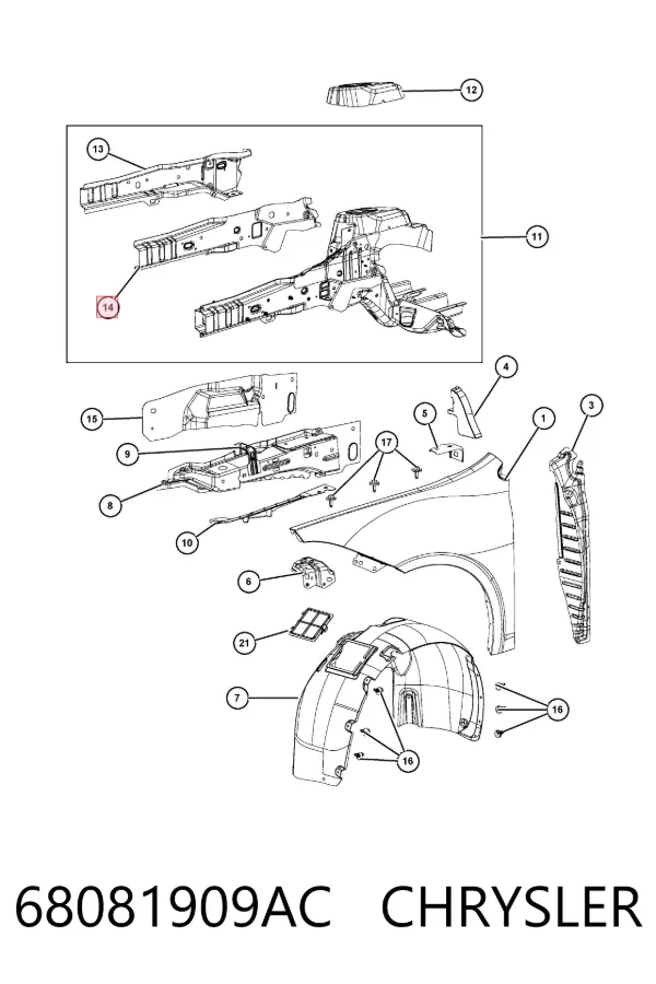  68081909AC Chrysler