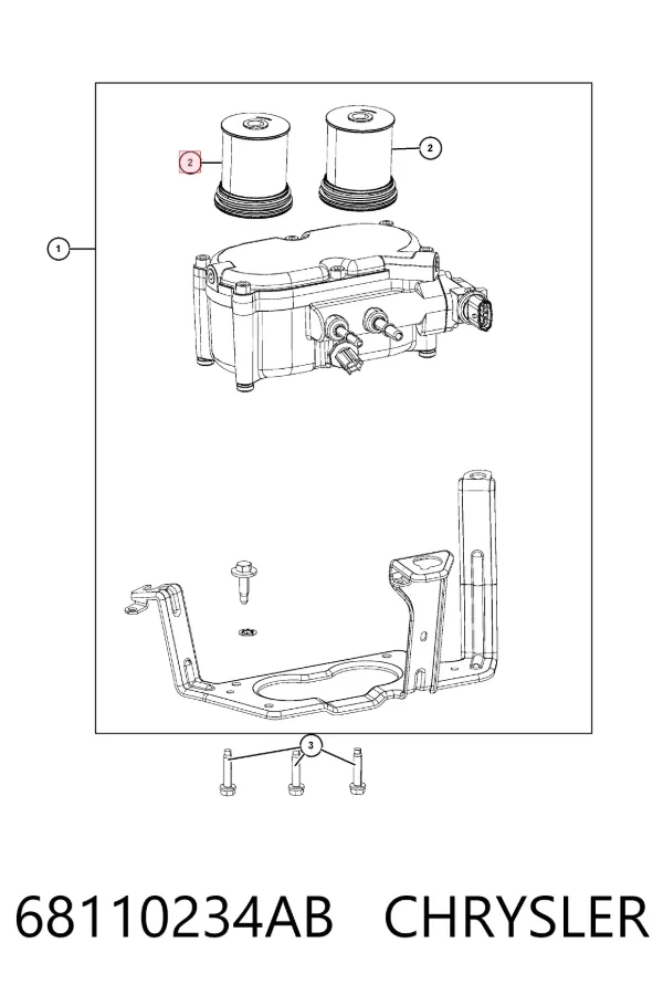 Топливный фильтр 68110234AB Chrysler