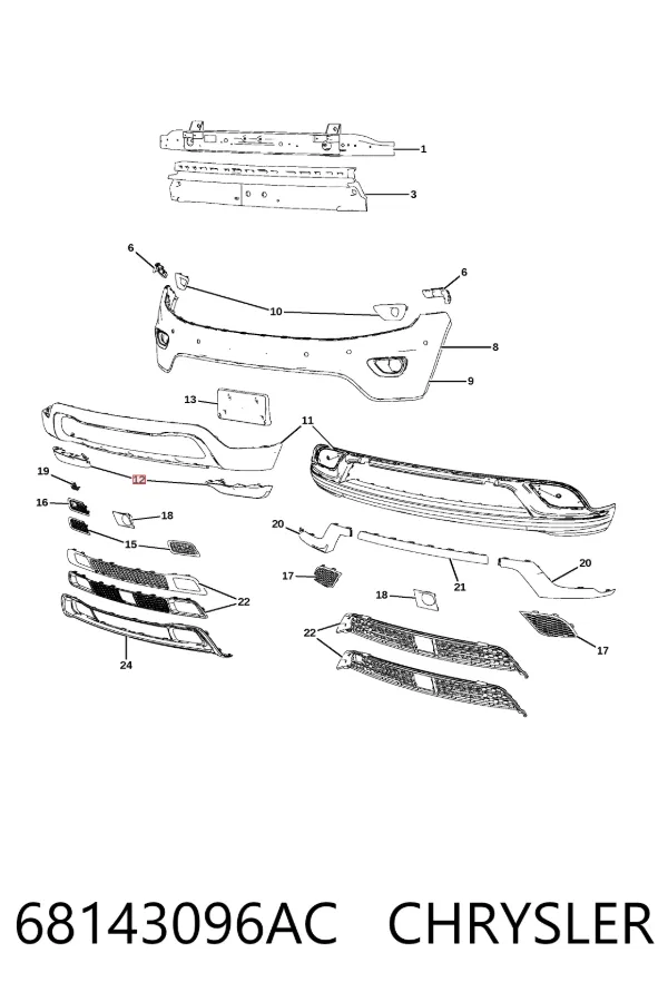  68143096AC Chrysler