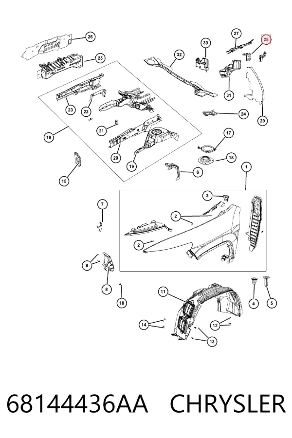  68144436AA Chrysler