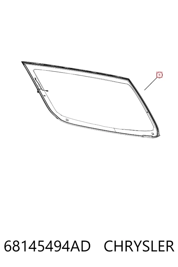Заднее стекло 68145494AD Chrysler