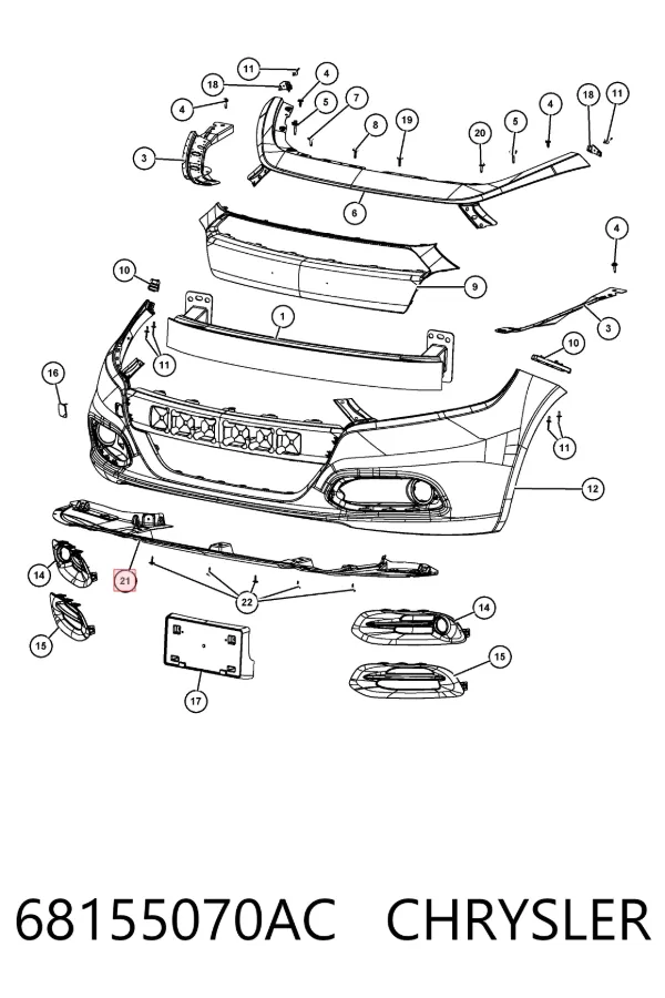  68155070AC Chrysler