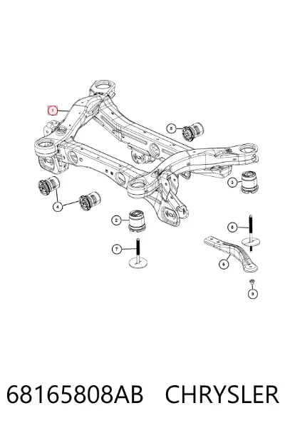 Балка задней подвески (подрамник) CHRYSLER 68165808AB