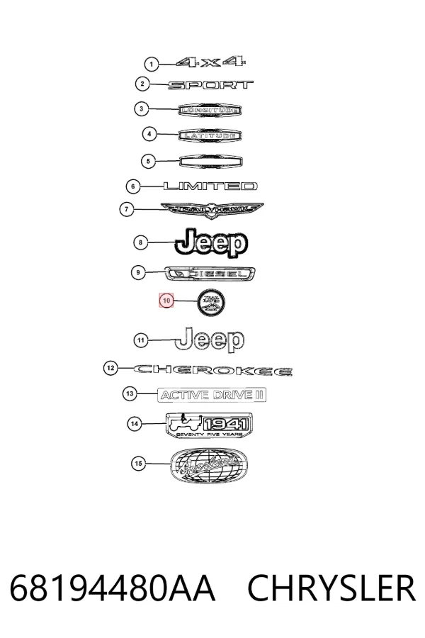  68194480AA Chrysler