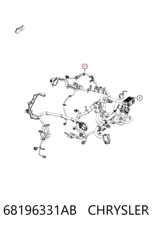 Жгут проводов моторного отсека 68196331AB Chrysler