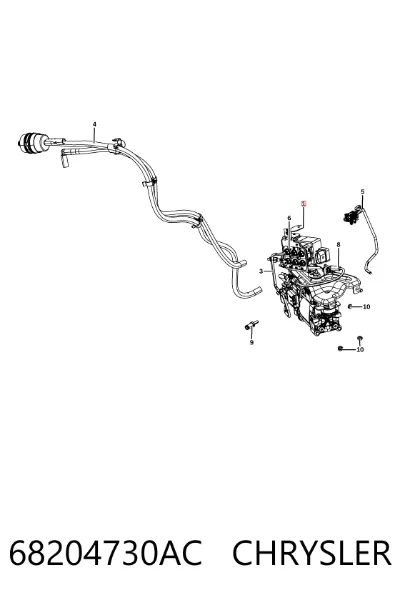 Компрессор пневмоподкачки (амортизаторов) CHRYSLER 68204730AC