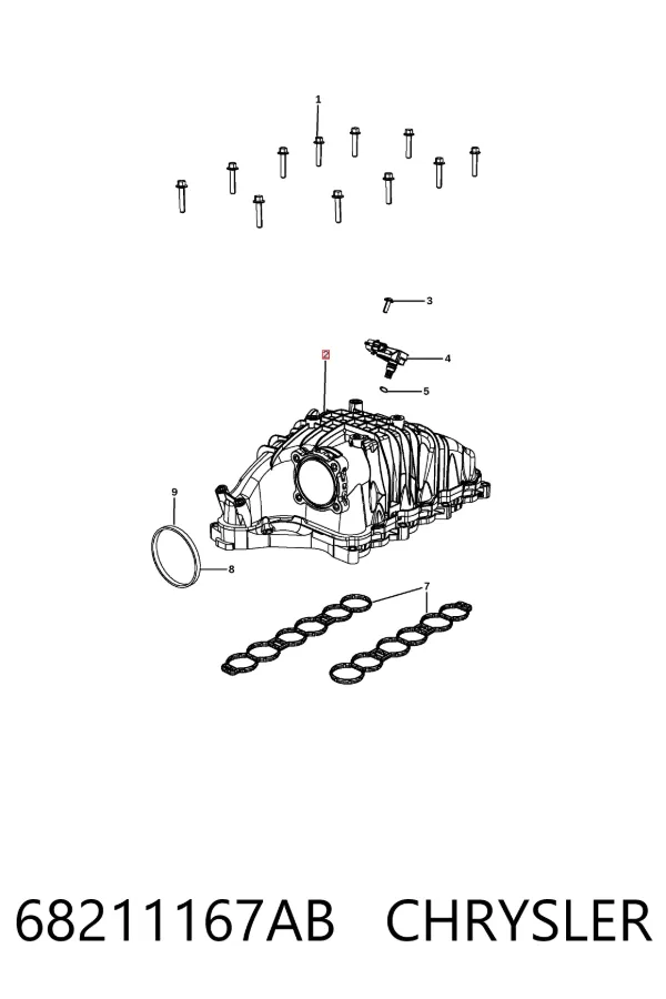 Впускной коллектор 68211167AB Chrysler