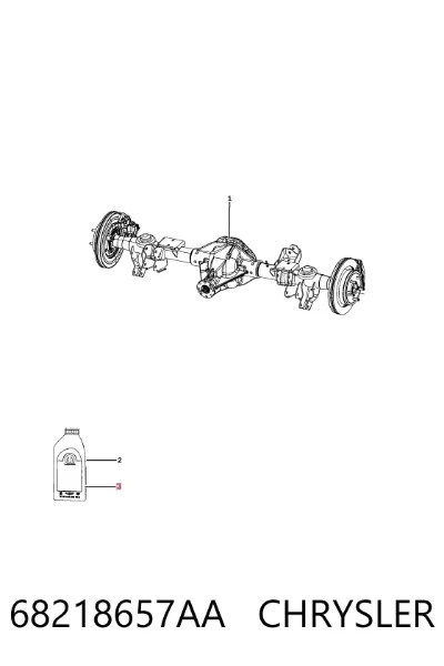 Масло трансмиссии CHRYSLER 68218657AA