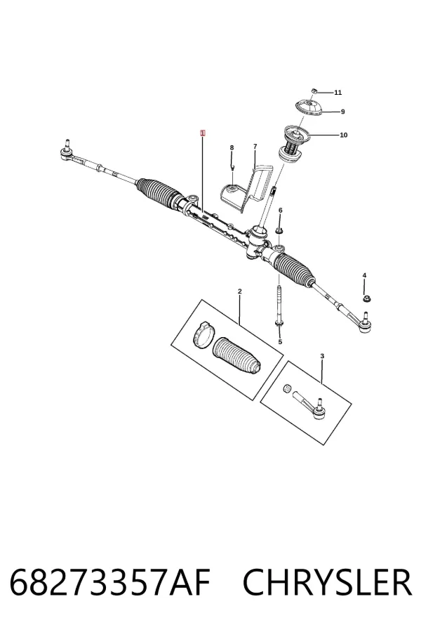 Рулевая тяга 68273357AF Chrysler