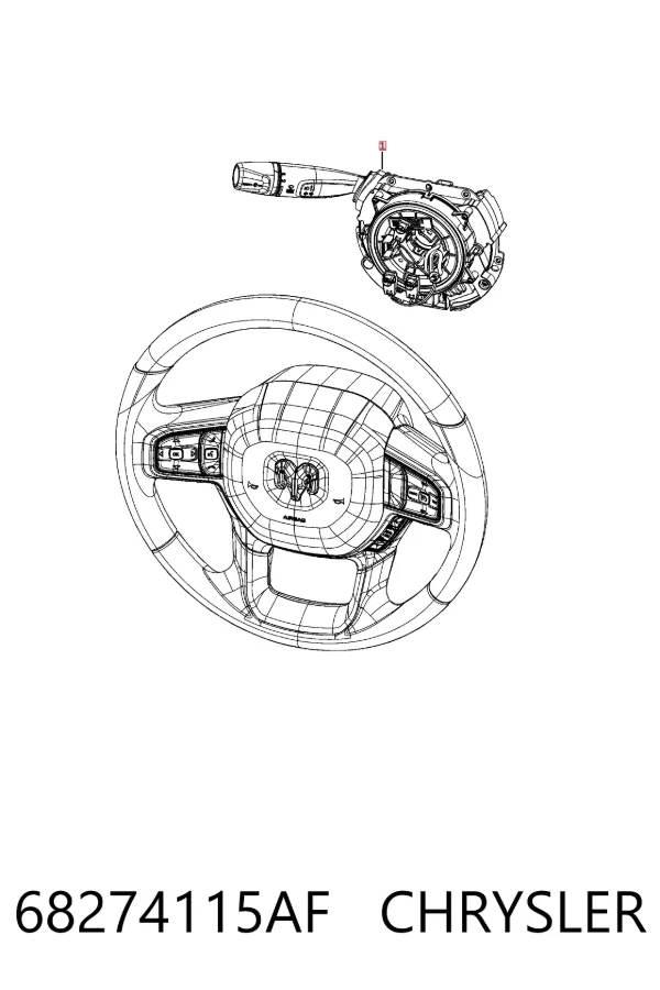Шлейф руля 68274115AF Chrysler