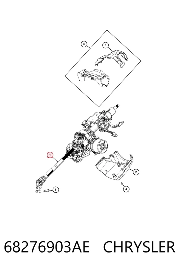 Рулевая колонка 68276903AE Chrysler