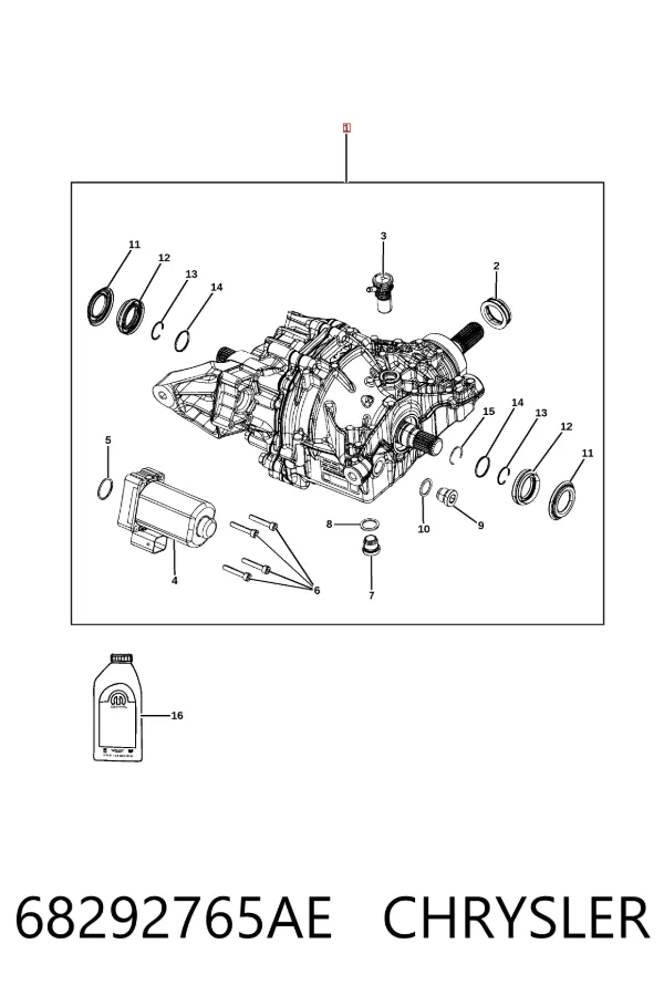 Задний редуктор 68292765AE Chrysler