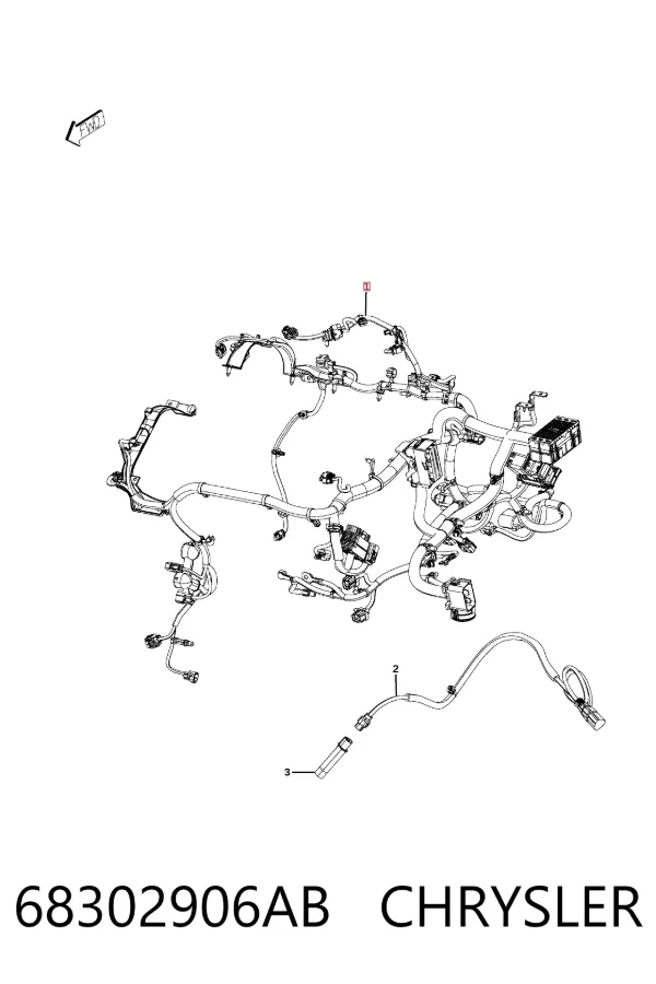 Жгут проводов моторного отсека 68302906AB Chrysler