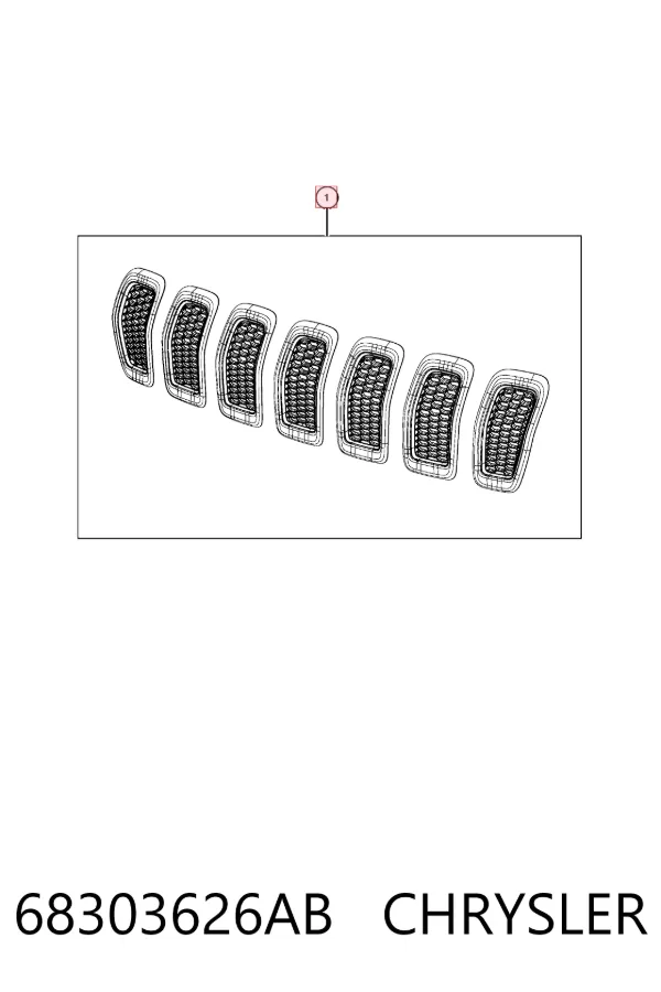 Решетка радиатора 68303626AB Chrysler