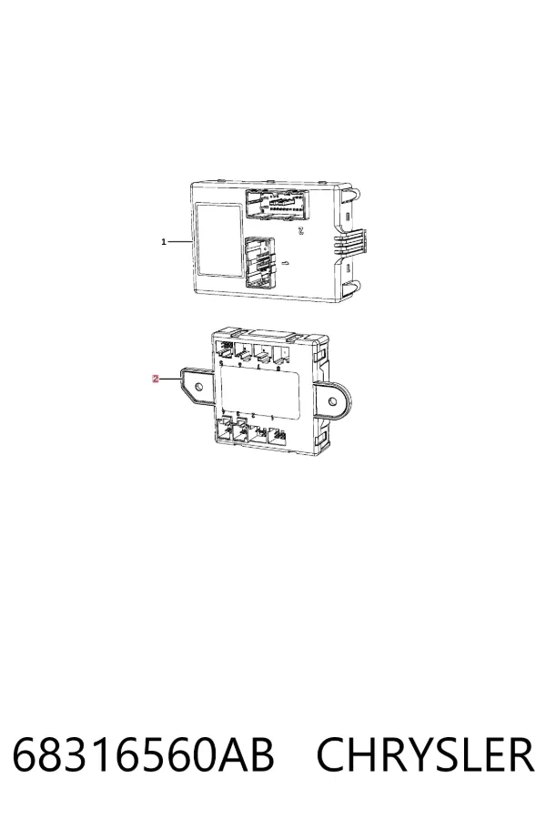 Блок комфорта передней двери 68316560AB Chrysler