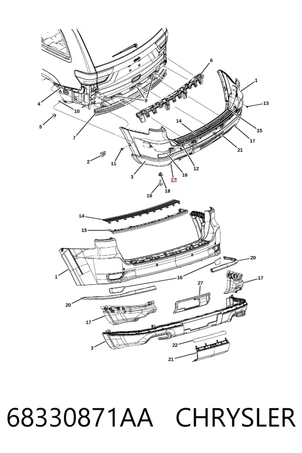  68330871AA Chrysler