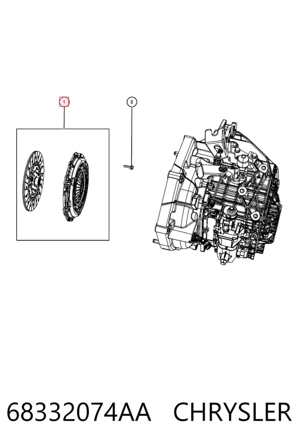 Сцепление K68332074AA Fiat/Alfa/Lancia